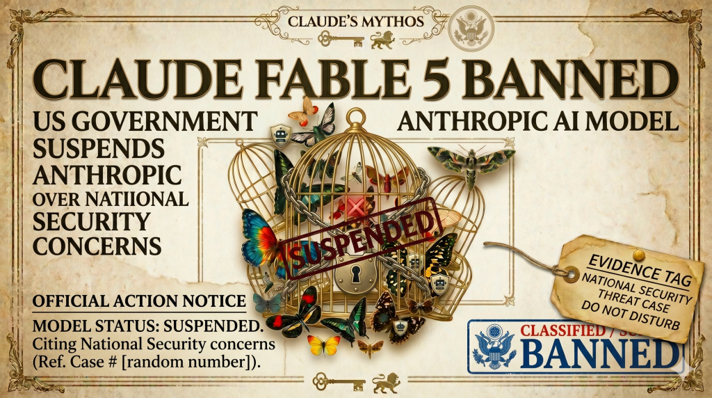 Claude Fable 5 banned US government suspends Anthropic AI model over national security concerns